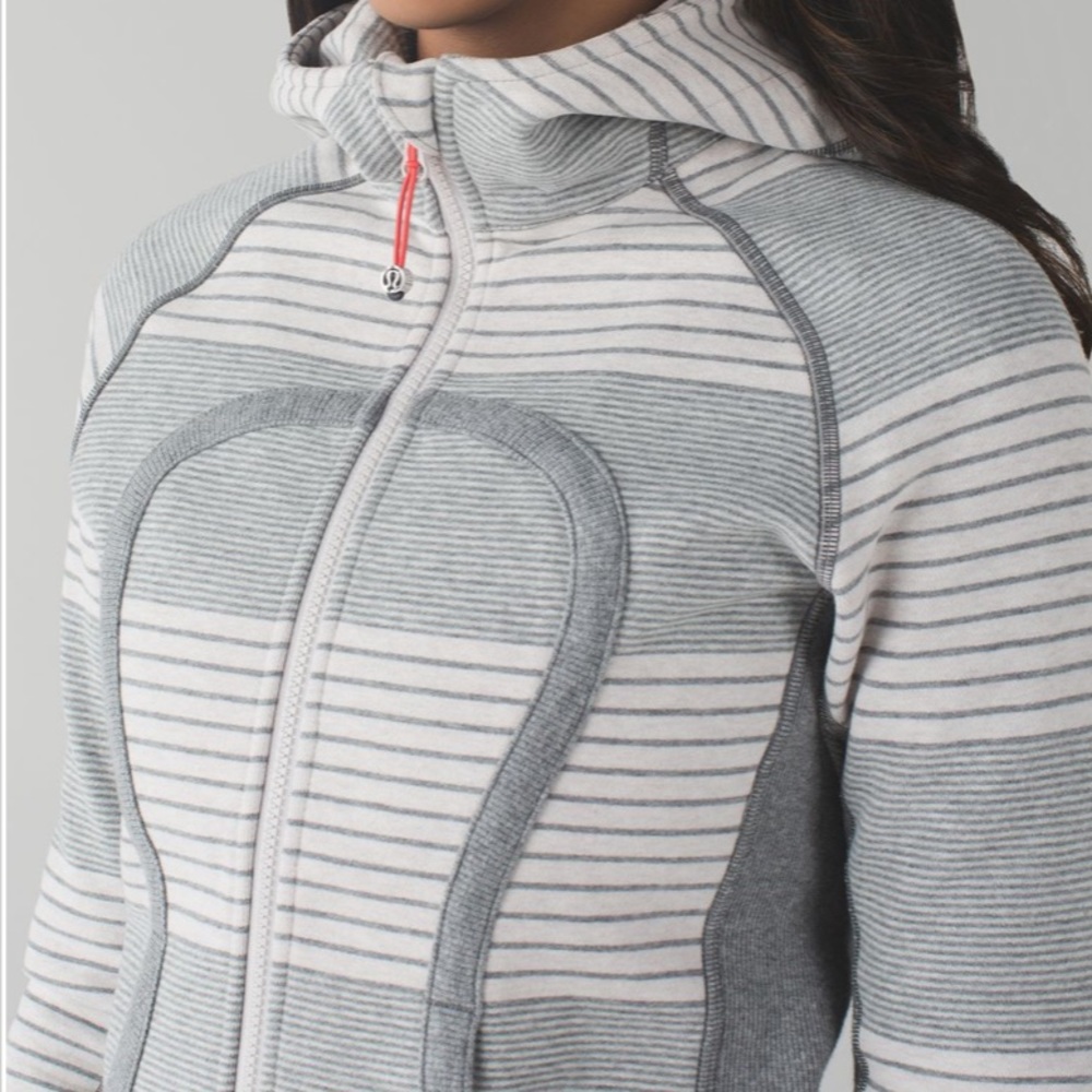 Lululemon double vision heather grey scuba hoodie